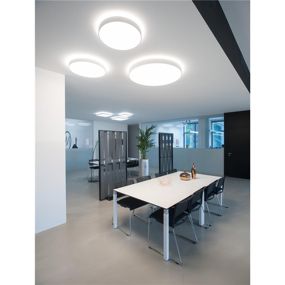 Molto Luce by Bruck Lighting 220-03971918adusa Bado Surface Mount - 38in - Matte Chrome - Opal Diffuser